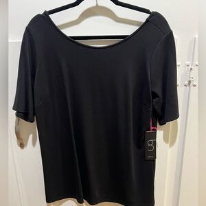 Gibson Ponte Tee with scoop neck on the back